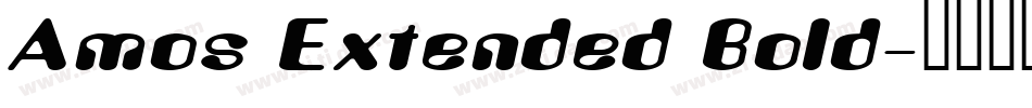 Amos Extended Bold字体转换